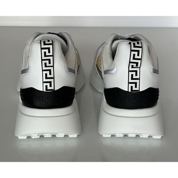 Versace Medusa Men’s White/Black/Gold Sneakers 11 US (44 Eu) 1011942 IT NIB $825 - Picture 13 of 16